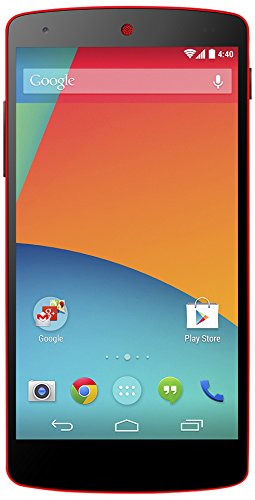 LG Nexus 5 - Smartphone Libre Android (Pantalla 4.95", cámara 8 MP, 16 GB, Quad-Core 2.3 GHz, 2 GB RAM), Rojo