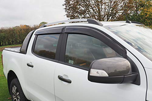 Logan4x4 Deflectores de Aire para Ford Ranger Double Cab Wind Deflectors 2012-2020 Logan4x4 Deflectores de Aire para Ford Ranger Double Cab Wind Deflectors 2012-2020