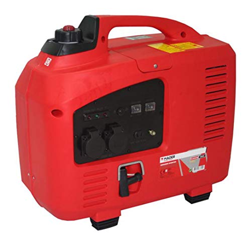 Mader Power Tools 63600 Generador Inverter Digital 2200W, Silencioso, con Pulsador de Reducción de Consumo