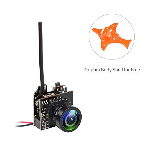 Makerfire Mini cámara AIO FPV 800TVL CMOS NTSC/PAL Transmission de Video para Micro FPV Multicopter Racing Drone Like Inductrix de Cuchilla Whoop pequeña, Armor 65 Lite