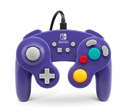 Mando Con Cable Estilo Gamecub, Morado (Nintendo Switch)