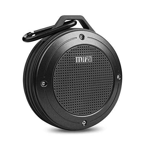 MIFA Altavoz Portátil Bluetooth Outdoor Manos Libres y IP56 Impermeable y Anti-Polvo para iPhone, iPad, Samsung, Nexus, Huawei, Laptops, Gris