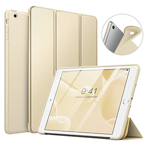 MoKo Funda Compatible con iPad Mini 3/2 / 1, Superior Delgada Protectora Case con Tapa Trasera Esmerilada Translúcida Compatible con iPad Mini 1/Mini 2/Mini 3 - Oro Champagne MoKo Funda Compatible con iPad Mini 3/2 / 1, Superior Delgada Protectora Case con Tapa Trasera Esmerilada Translúcida Compatible con iPad Mini 1/Mini 2/Mini 3 - Oro Champagne