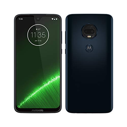 Motorola Moto G7 Plus - Smartphone Android 9, Pantalla 6.2'' FHD+ Max Vision, Cámara trasera 16MP con Estabilizador, Cámara Selfie 12MP, 4GB RAM, 64 GB, Dual SIM, Versión Española, Azul Índigo