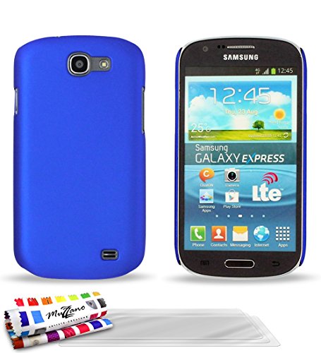 MUZZANO F24851 - Funda para Samsung Galaxy Express + 3 Protecciones de Pantalla, Color Azul