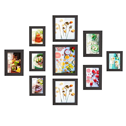 MVPower Set de 10 Marcos de Fotos con Cubierta de Cristal fotográfico Collage de Fotos de 4 PCS 10 * 15 cm 3 PCS, 13 * 18cm 2 PCS,20 * 20cm 1 PCS, 20 * 25 cm decoración de la casa del póster (Negro) MVPower Set de 10 Marcos de Fotos con Cubierta de Cristal fotográfico Collage de Fotos de 4 PCS 10 * 15 cm 3 PCS, 13 * 18cm 2 PCS,20 * 20cm 1 PCS, 20 * 25 cm decoración de la casa del póster (Negro)