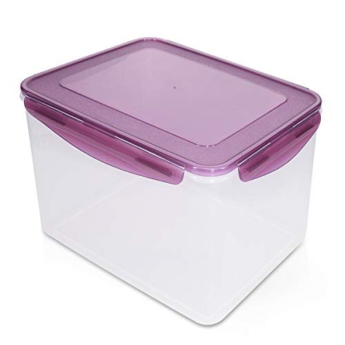 Navaris Recipiente hermético multifunción Rectangular - Bote para almacenaje de Comida - Envase Grande con Tapa para Guardar Alimentos Capacidad 9 L Navaris Recipiente hermético multifunción Rectangular - Bote para almacenaje de Comida - Envase Grande con Tapa para Guardar Alimentos Capacidad 9 L