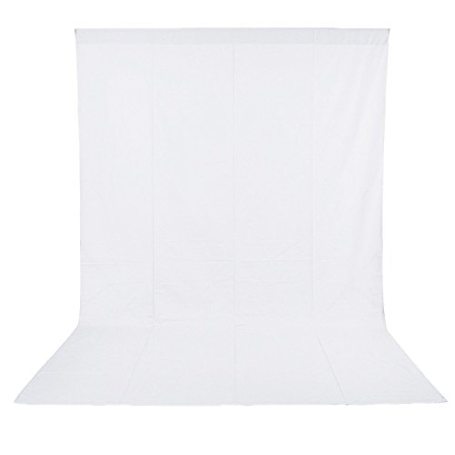 Neewer 3 x 6M Plegable Telón de Fondo de 100% Pura Muselina para Estudio fotográfico Fondo fotográfico para Fotografía, Vídeo y Televisión (Blanco) Neewer 3 x 6M Plegable Telón de Fondo de 100% Pura Muselina para Estudio fotográfico Fondo fotográfico para Fotografía, Vídeo y Televisión (Blanco)