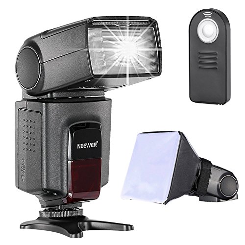 Neewer TT560 Speedlite Flash Kit para Canon Nikon Sony Pentax, Cámara Réflex Digital con Zapata Estándar, Incluye TT560 Flash, Difusor de Flash y Control Remoto