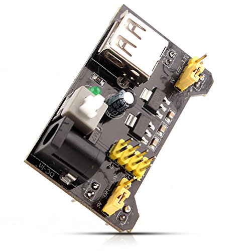 Neuftech® Módulo de alimentación Power Breadboard Compatible 5V 3,3V para MB102 protoboard Arduino