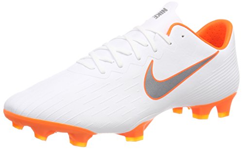 Nike Fußballschuh Mercurial Vapor 12 FG Pro, Zapatillas de Fútbol para Hombre, Blanco (White/Chrome-Total O 107), 40 EU
