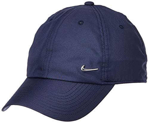 Nike U Nk H86 Cap Metal Swoosh Hat, Unisex Adulto, Obsidian/(Metallic Silver), MISC Nike U Nk H86 Cap Metal Swoosh Hat, Unisex Adulto, Obsidian/(Metallic Silver), MISC