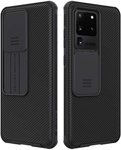 Nillkin CamShield Pro - Funda para Samsung Galaxy S20 Ultra / S20 Ultra 5G de 6,9 pulgadas (con protector de cámara), color negro