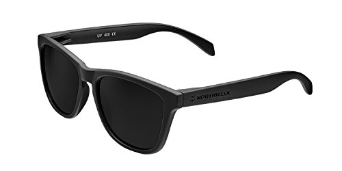 Northweek Regular All Black - Gafas de Sol para Hombre y Mujer, Polarizadas, Negro