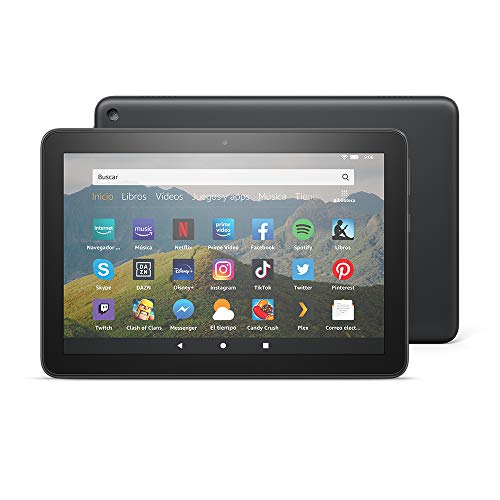 Nuevo tablet Fire HD 8, pantalla HD de 8 pulgadas, 32 GB, negro, con ofertas especiales