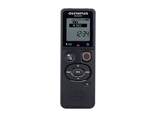 Olympus VN-541 - Grabadora de Voz Digital de Calidad para Ordenador con Micrófono Omnidireccional, Grabación con una Sola Pulsación, Cancelación de Ruido, Selección Fácil de Escenas, 4 GB de Memoria
