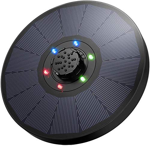 OMORC Bomba de Fuente Solar con Luces LED, Bomba Fuente Solar 9V 2.6W, Respaldo de Batería de 1200mAh, Boquilla 4 en 1 Mejorada para Baño de Pájaros, Pecera, Decoración de Estanque, Diámetro de 18cm OMORC Bomba de Fuente Solar con Luces LED, Bomba Fuente Solar 9V 2.6W, Respaldo de Batería de 1200mAh, Boquilla 4 en 1 Mejorada para Baño de Pájaros, Pecera, Decoración de Estanque, Diámetro de 18cm