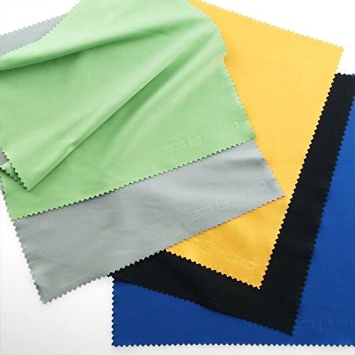 Paños de Limpieza de Microfibra Grandes Eco-Fused - Paquete de 5 – 8 x 8 pulgadas – Perfectos para Pantallas Grandes de TV y Monitores de Computadora - También para Limpiar Antojos, Lentes de Cámara, Laptops y Pantallas LCD Paños de Limpieza de Microfibra Grandes Eco-Fused - Paquete de 5 – 8 x 8 pulgadas – Perfectos para Pantallas Grandes de TV y Monitores de Computadora - También para Limpiar Antojos, Lentes de Cámara, Laptops y Pantallas LCD