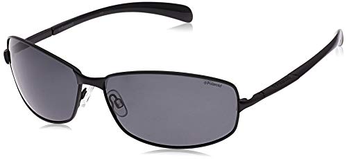 Polaroid P4126 Y2 KIH 66 Gafas de sol, Negro (Black/Grey Pz), Hombre Polaroid P4126 Y2 KIH 66 Gafas de sol, Negro (Black/Grey Pz), Hombre