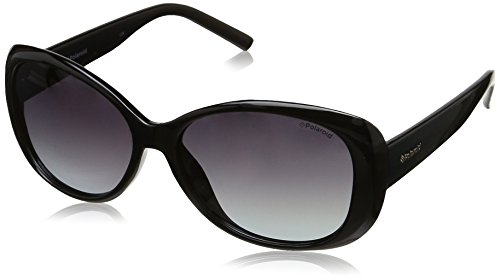 Polaroid PLD 4014/S WJ D28 Gafas de sol, Negro (Shiny Black/Grey Sf Pz), 57 para Mujer