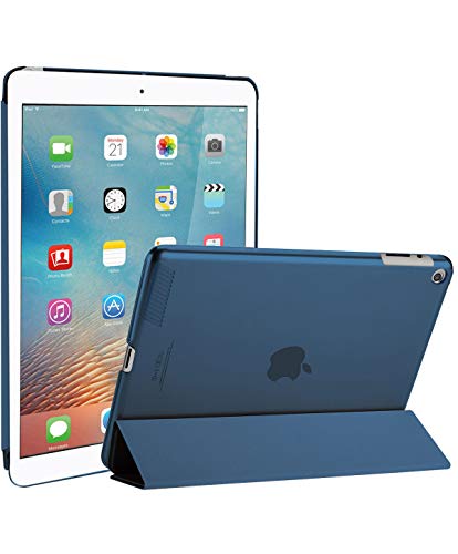 ProCase Funda iPad 2 3 4 - Carcasa Folio Ligera Delgada con Tapa Inteligente Reverso Translúcido Esmerilado Soporte para 9,7" Apple iPad 2/iPad 3/iPad 4 (Modelos Antiguos) –Azul Marino