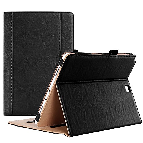 ProCase Funda Samsung Galaxy Tab A 9.7 -Clásico Folio de Soporte Cubierta Inteligente Plegable para 2015 Galaxy Tab A Tablet (9.7 Pulgadas, SM-T550 P550), con Múltiples ángulos de Vista -Negro