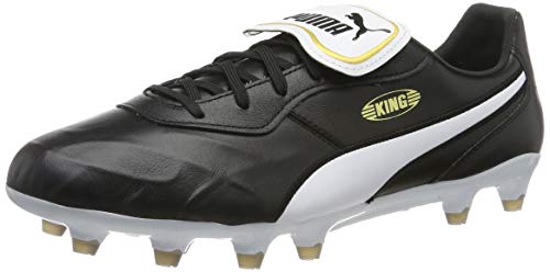 PUMA King Top FG, Zapatillas de fútbol Unisex Adulto, Negro Black White, 42.5 EU