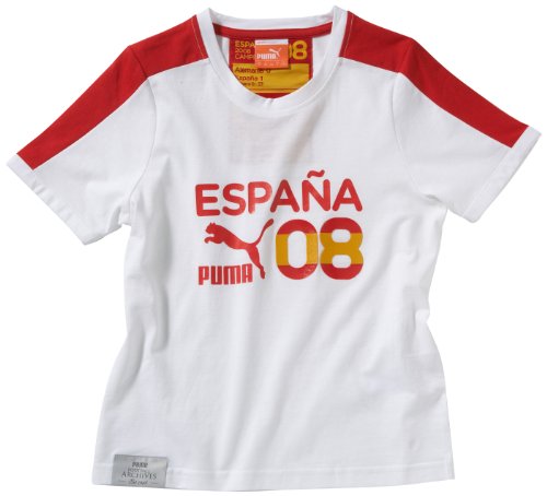 PUMA T - Camiseta de fútbol Infantil, tamaño 152 UK, Color Blanco - Spain