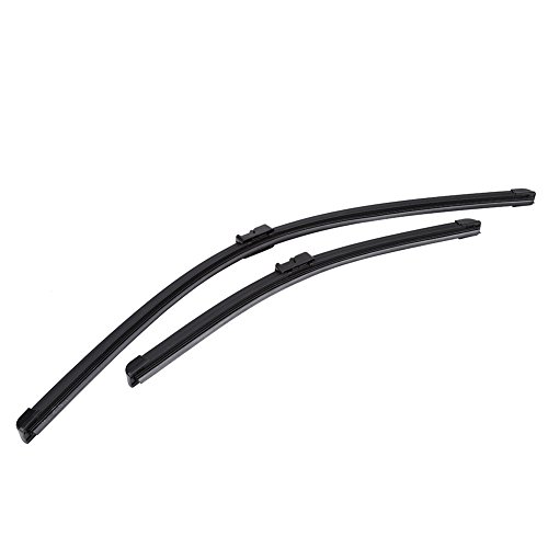 Qiilu 2pcs Parabrisas delantero parabrisas limpiaparabrisas izquierda y derecha Qiilu 2pcs Parabrisas delantero parabrisas limpiaparabrisas izquierda y derecha
