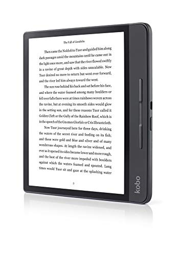 Rakuten Kobo Forma - Lector de libros electrónicos con Pantalla táctil, 8 GB, Wifi, 1440 x 1920 píxeles, 3: 4, 20.3 cm (8 "), Negro