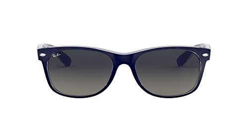 Ray-Ban New Wayfarer, Gafas de Sol Unisex  adulto, Multicolor (Blue and Transparent 605371), 55 mm