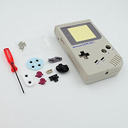 Replacement Full Housing Shell Case Cover for Nintendo Gameboy Classic 1989 GB DMG consola reparación parte – Gris Replacement Full Housing Shell Case Cover for Nintendo Gameboy Classic 1989 GB DMG consola reparación parte – Gris