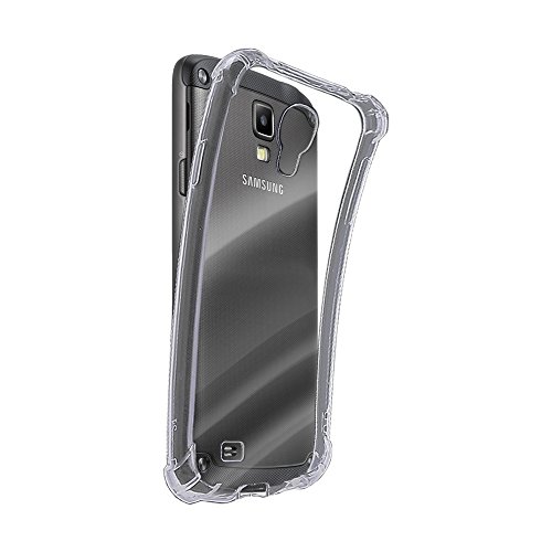 REY Funda Anti-Shock Gel Transparente para Samsung Galaxy S4, Ultra Fina 0,33mm, Esquinas Reforzadas, Silicona TPU de Alta Resistencia y Flexibilidad