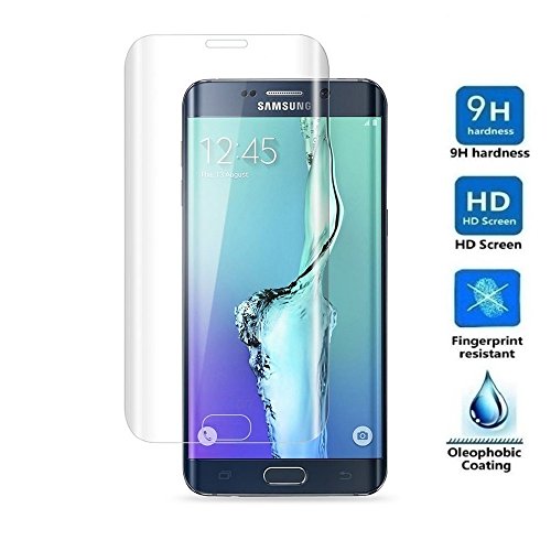 REY Protector de Pantalla Curvo para Samsung Galaxy S6 Edge Plus, Transparente, Cristal Vidrio Templado Premium, 3D / 4D / 5D