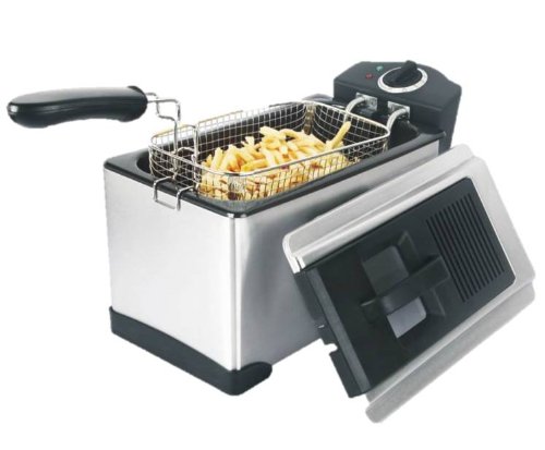 Russell Hobbs Cook Home - Freidora profesional, 1800 W, 3.2 L para aceite, 1.2 kg de comida, hasta 190 C, cuerpo inox cepillado Russell Hobbs Cook Home - Freidora profesional, 1800 W, 3.2 L para aceite, 1.2 kg de comida, hasta 190 C, cuerpo inox cepillado