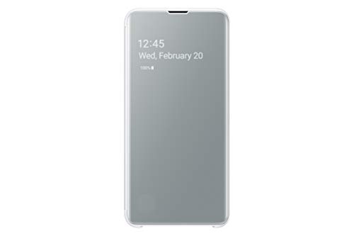 Samsung Clear View Cover, funda oficial para Samsung Galaxy 10+, color blanco