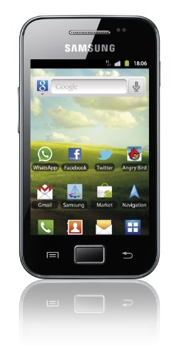 Samsung Galaxy Ace (S5830i) - Smartphone libre (pantalla táctil de 3,5" 320 x 480, cámara 5 Mp, 158 MB, procesador de 832 MHz, 278 MB de RAM, S.O. Android 2.3), negro