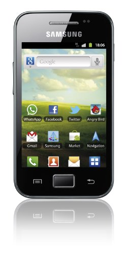 Samsung Galaxy Ace (S5830i) - Smartphone libre (pantalla táctil de 3,5" 320 x 480, cámara 5 Mp, 158 MB, procesador de 832 MHz, 278 MB de RAM, S.O. Android 2.3), negro Samsung Galaxy Ace (S5830i) - Smartphone libre (pantalla táctil de 3,5" 320 x 480, cámara 5 Mp, 158 MB, procesador de 832 MHz, 278 MB de RAM, S.O. Android 2.3), negro