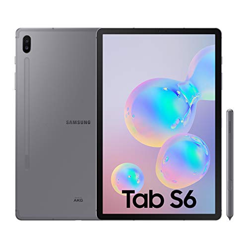 Samsung Galaxy Tab S6 Tablet de 10.5" (128 GB, S Pen Incluido, Pantalla sAMOLED, WiFi), Gris