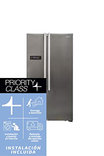 Sauber - Frigorífico Americano side by side combi SA177I Tecnología NOFROST - A+ - Acero inoxidable Sauber - Frigorífico Americano side by side combi SA177I Tecnología NOFROST - A+ - Acero inoxidable