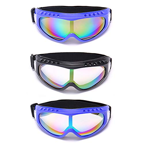 SENDILI Conjunto de Gafas de Nieve - Paquete de 3 Gafas de Esquí para Deportes al Aire Libre con Protección UV, Antivaho, 3 Color - 1