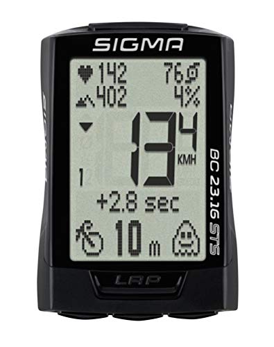 Sigma 02317 Ciclocomputador, Unisex Adulto, Negro, Talla Única