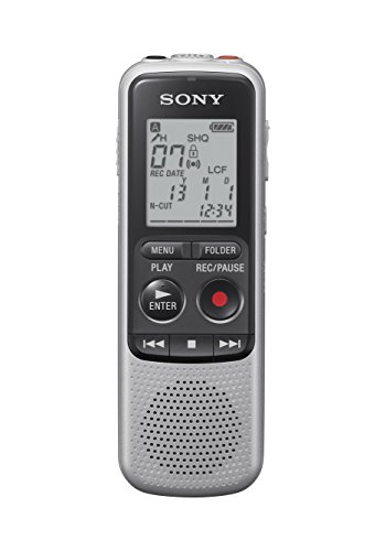Sony ICD-Bx140 - Grabadora Digital (4GB), 11.5x2.1x3.9 cm, Plateado