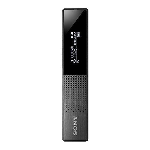 Sony ICD-TX650 - Grabadora de voz digital ultra delgada de 16GB, negro