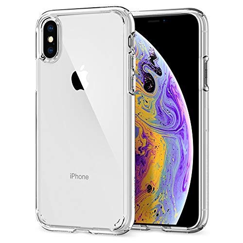Spigen Ultra Hybrid Funda iPhone XS/X con Tecnología de cojín de Aire y protección híbrida de la Gota para iPhone XS 5.8" (2018) & X (2017) - Transparente Spigen Ultra Hybrid Funda iPhone XS/X con Tecnología de cojín de Aire y protección híbrida de la Gota para iPhone XS 5.8" (2018) & X (2017) - Transparente