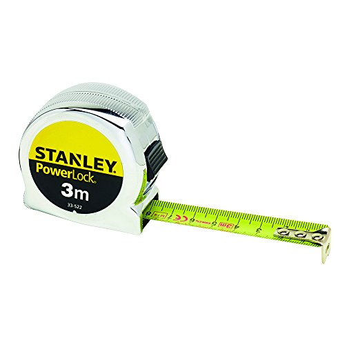Stanley 0-33-522 Cinta métrica Micro Powerlock, 3 m, 0-33-532, 3m
