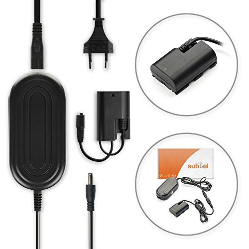 subtel® Fuente alimentación Compatible con Canon EOS 5D Mark II III IV 5DS 5DS R EOS 60D 6D Mark II EOS 70D 7D Mark II 90D EOS R Ra XC10 WFT-E5 -E7 AC-E6N DR-E6 ACK-E6 Cable Corriente Adaptador subtel® Fuente alimentación Compatible con Canon EOS 5D Mark II III IV 5DS 5DS R EOS 60D 6D Mark II EOS 70D 7D Mark II 90D EOS R Ra XC10 WFT-E5 -E7 AC-E6N DR-E6 ACK-E6 Cable Corriente Adaptador