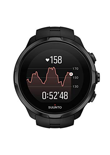 Suunto Spartan Sport Wrist HR - Reloj GPS Multideporte, sumergible hasta 100m, pulsómetro de muñeca, pantalla táctil de color, Negro, Talla única