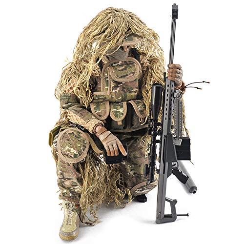 SXPC Simulación Militar Personaje de acción de Francotirador de 12 Pulgadas 1: 6 Soldado del ejército con Rifle de Francotirador, Jungla, Traje propicio, Modelo de Juguete SXPC Simulación Militar Personaje de acción de Francotirador de 12 Pulgadas 1: 6 Soldado del ejército con Rifle de Francotirador, Jungla, Traje propicio, Modelo de Juguete