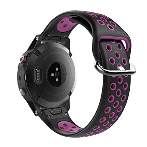 T-BLUER Watch Band Compatible for Garmin Fenix 5s Correa,Accesorio de Pulsera de Pulsera de reemplazo de Silicona Transpirable Compatible con Garmin Fenix 5s /Fenix 5s Plus Reloj Inteligente